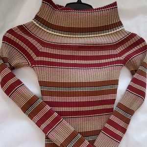 Stretch to fit turtle neck sweater dress